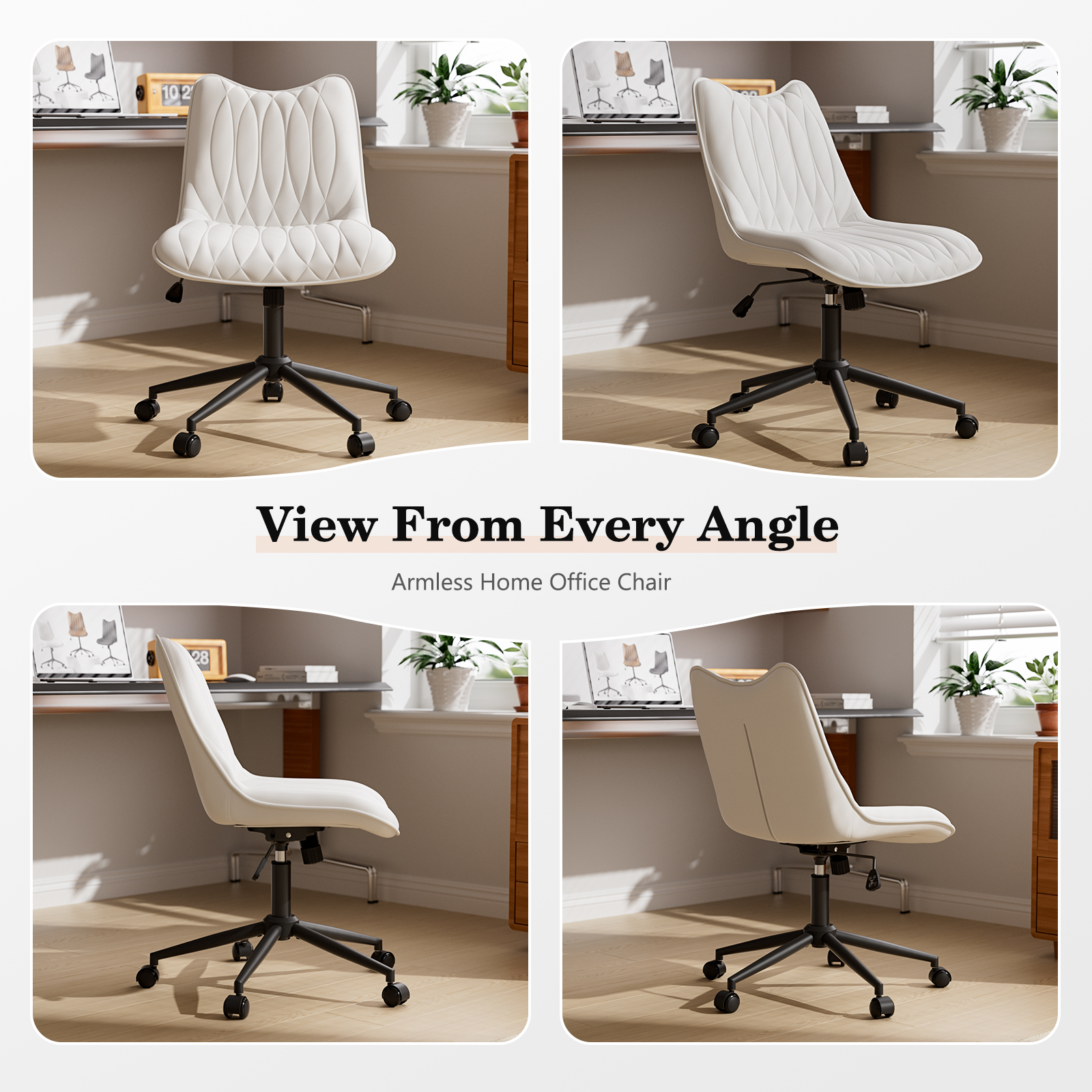 O265 Armless Office Chair - Image 6